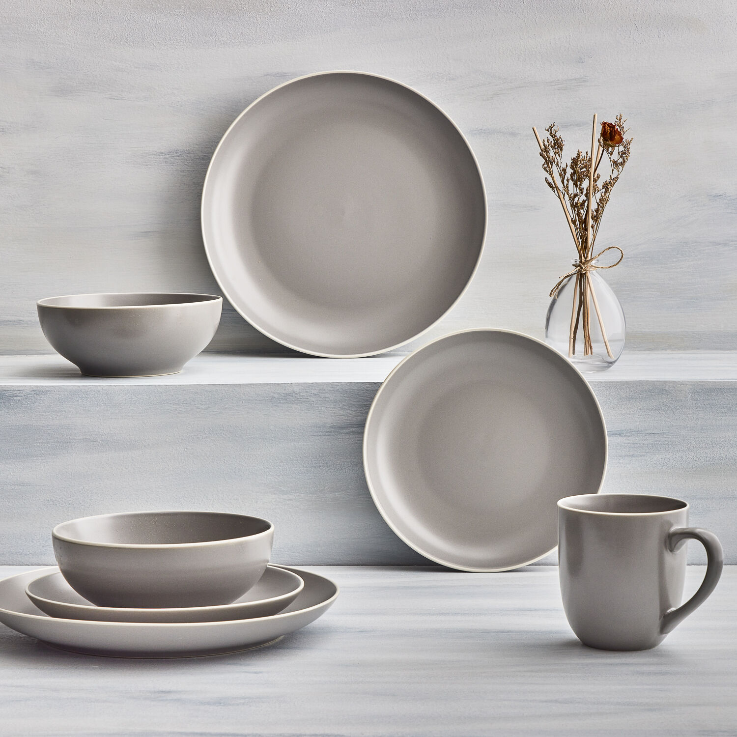 Wensley Stone 16 Piece Dinner Set