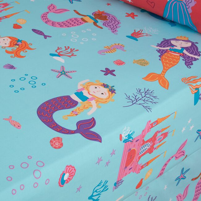 PRINCESS MERMAID Junior Bed Fitted Sheet