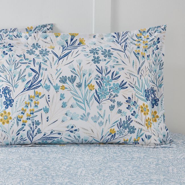 Penelope Blue Oxford Pillowcase Pair