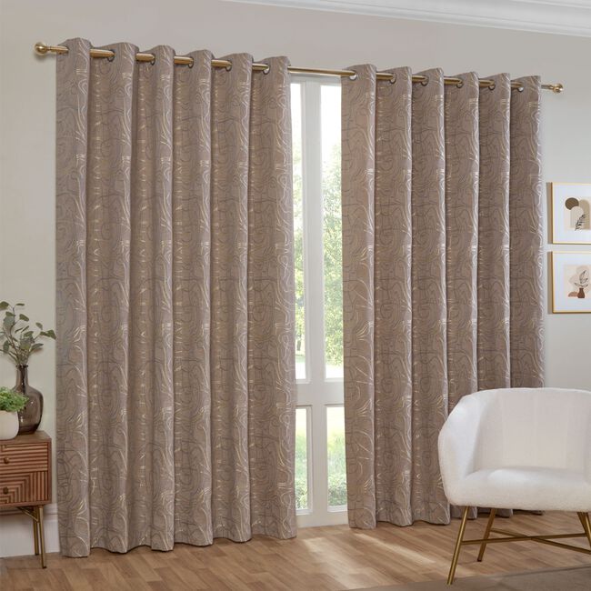 TOPOGRAPHY NATURAL 66x72 Curtain