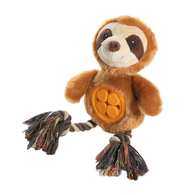 Plush Dog Interactive Treat Dispensing Toy - Sloth