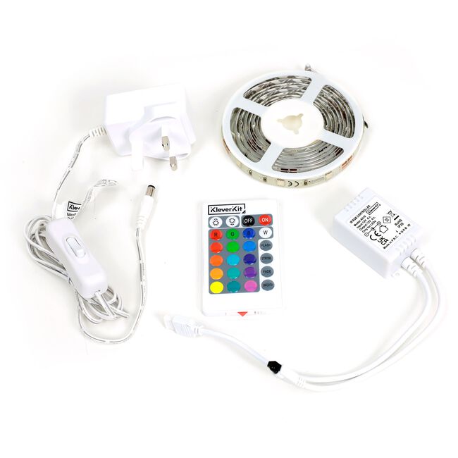 Kleverkit Colour Change Led Strip Light Kit 2m