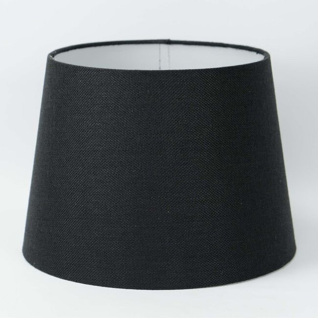 BLACK LINEN SHADE - 8"