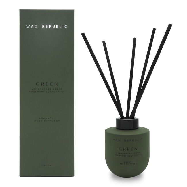 Wax Republic Green Lemongrass Ginger Reed Diffuser