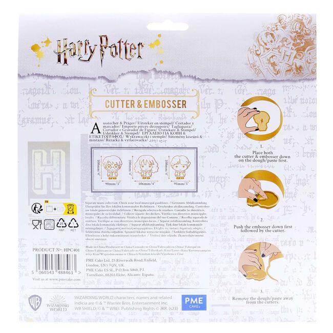 Harry Potter 3 Characters Cookie Cutter & Embosser