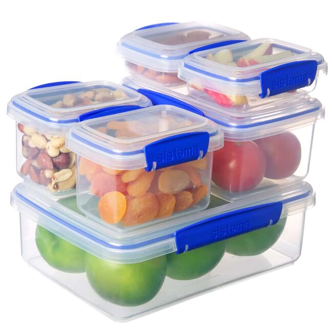 Klip It Airtight Lunch Box Containers 6 Pack