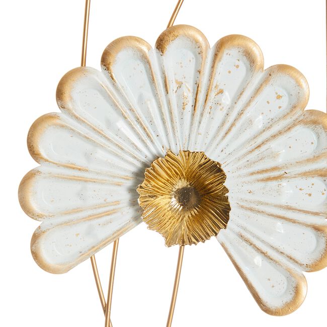 Daisy Floral Metal Wall Art 31.1cm X 89.5cm 