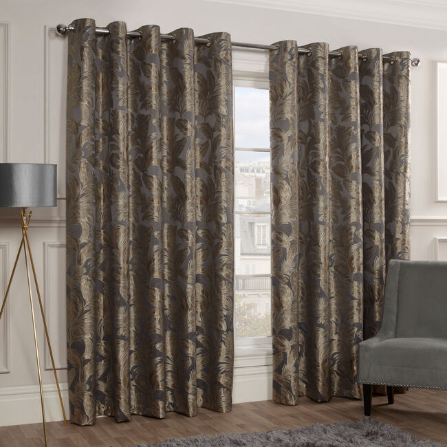 Fusion Charcoal Curtains