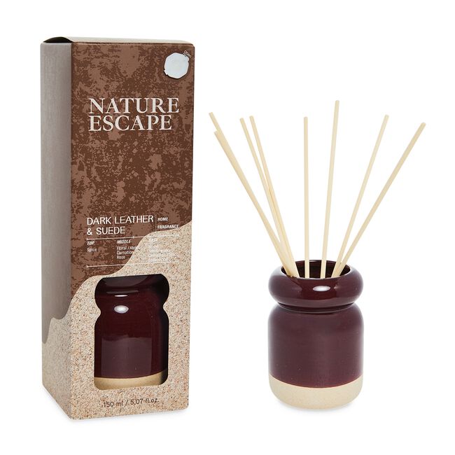 Nature Escape Dark Leather & Suede Reed Diffuser