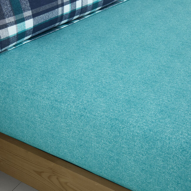 Brushed Cotton Thornton Check Fitted Sheet