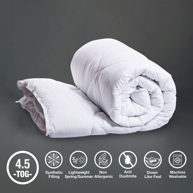 SINGLE SUPER SOFT 4.5 Tog Summer Duvet