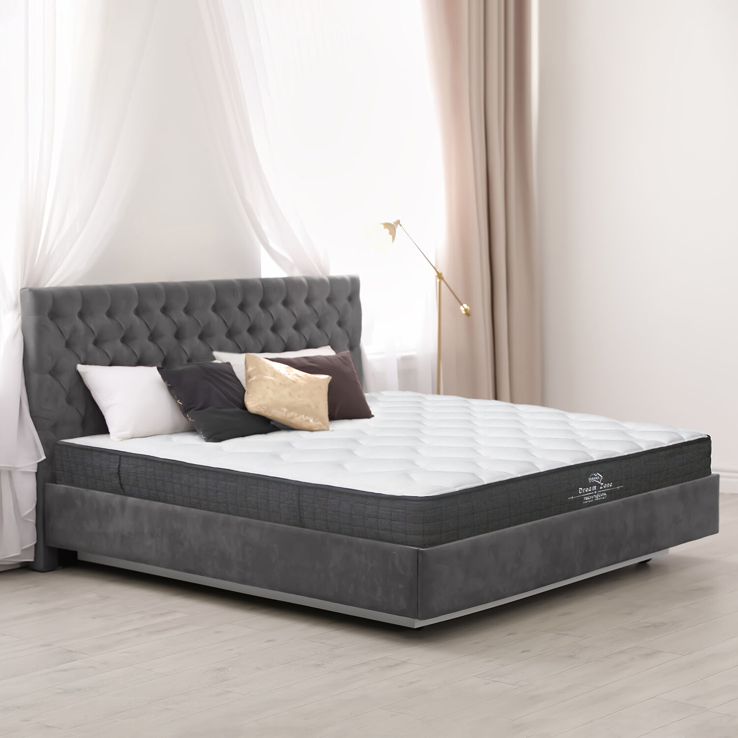 DreamZone Luxury Pocket Sprung Mattress King Home Store More