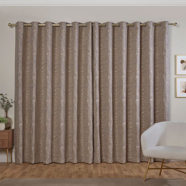 TOPOGRAPHY NATURAL 66x72 Curtain