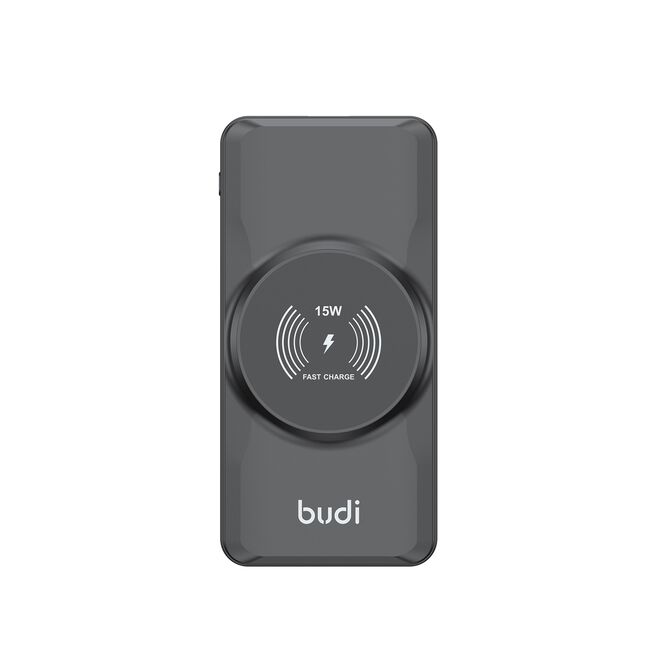 Budi Black 10000mAh Power Bank with Wireless 