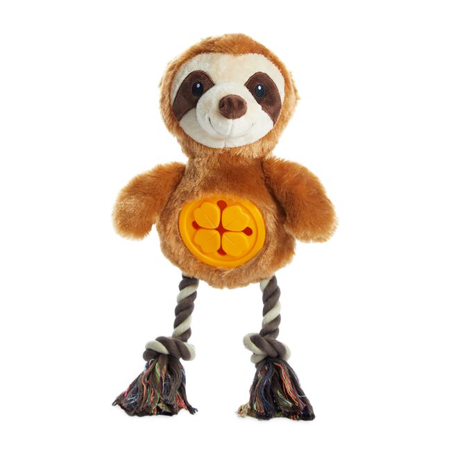 Plush Dog Interactive Treat Dispensing Toy - Sloth