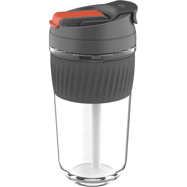 BodyGo Black 540ml Glass Travel Mug