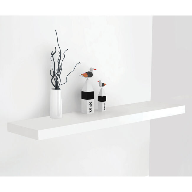 Bergen 80cm White Floating Wall Shelf