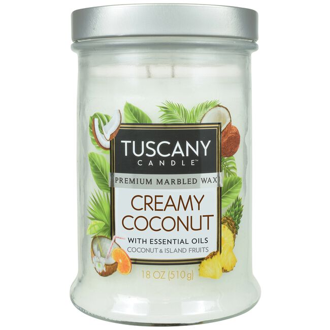 Tuscany 18oz Double Wick Creamy Coconut Candle