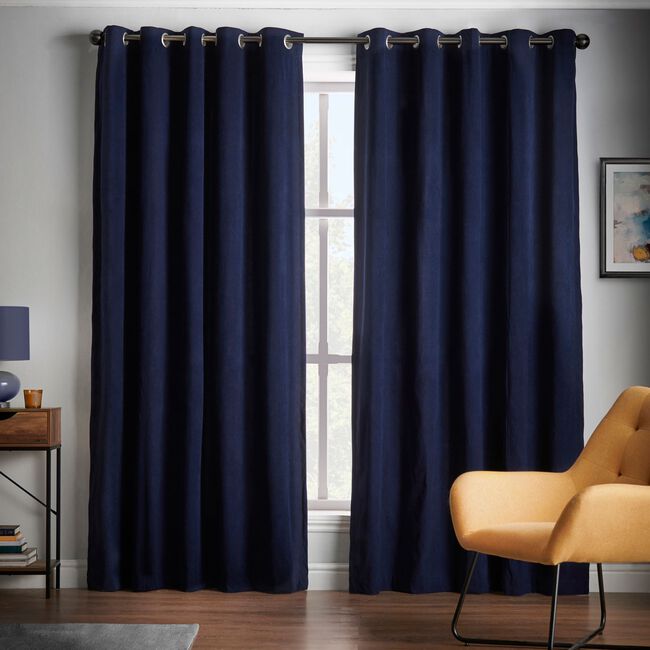 DIM OUT CORDED NAVY 66x72 Curtain