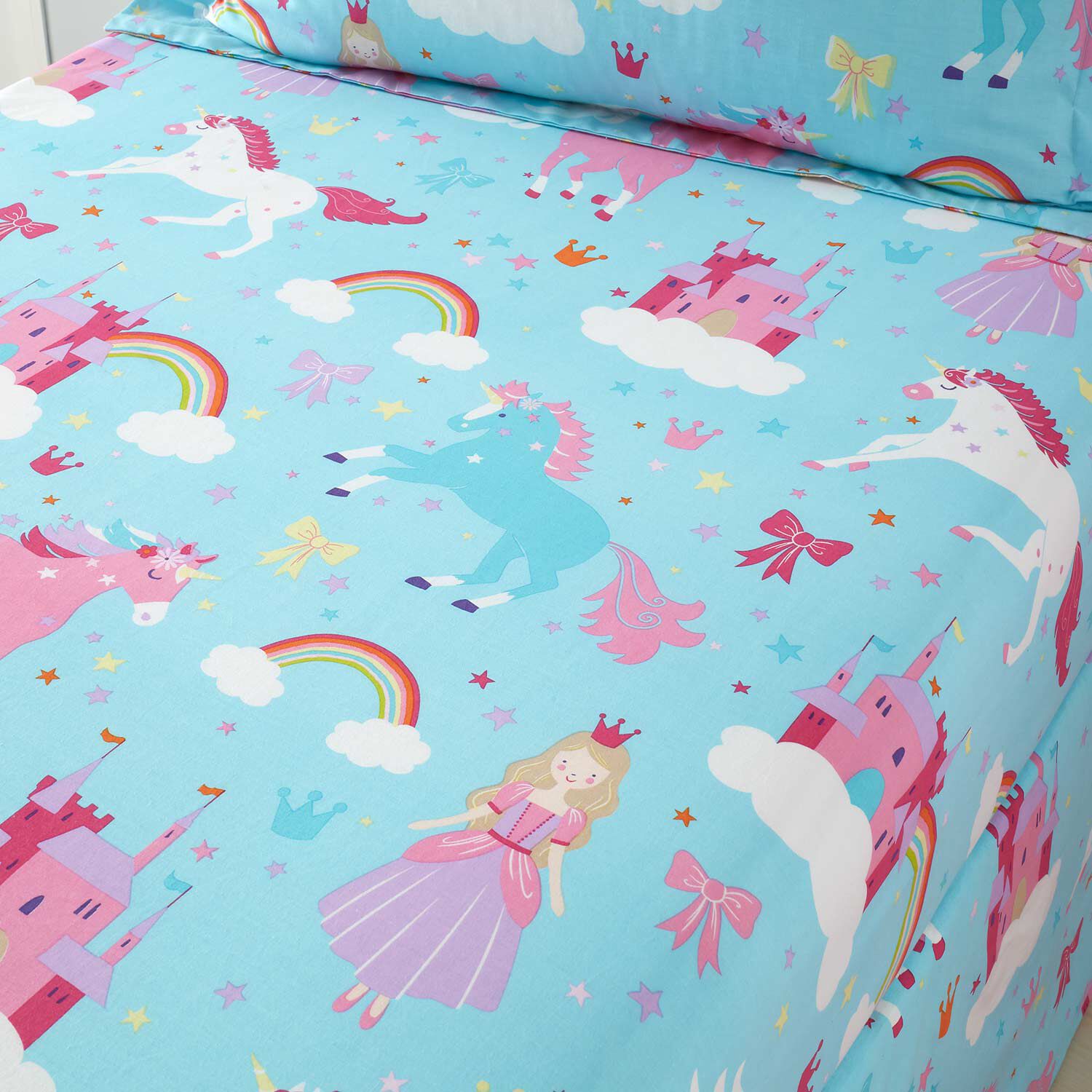 Princess Rainbow Fitted Sheet Home Store More