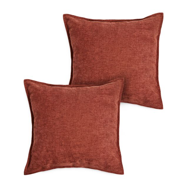 REVERSIBLE CHENILLE TERRA 2PK 45X45 Cushion Covers