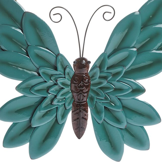 HANGING BUTTERFLY WALL DECORATION - GREEN