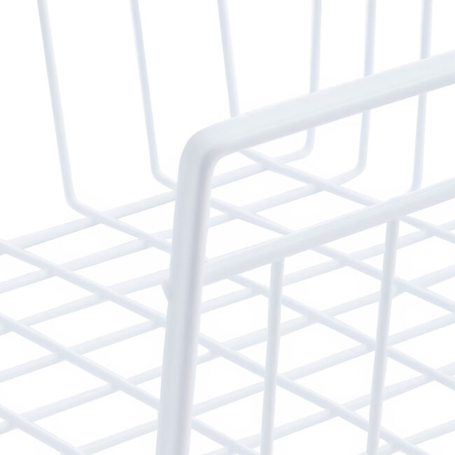  White Hanging Wire Basket