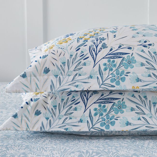 Penelope Blue Oxford Pillowcase Pair