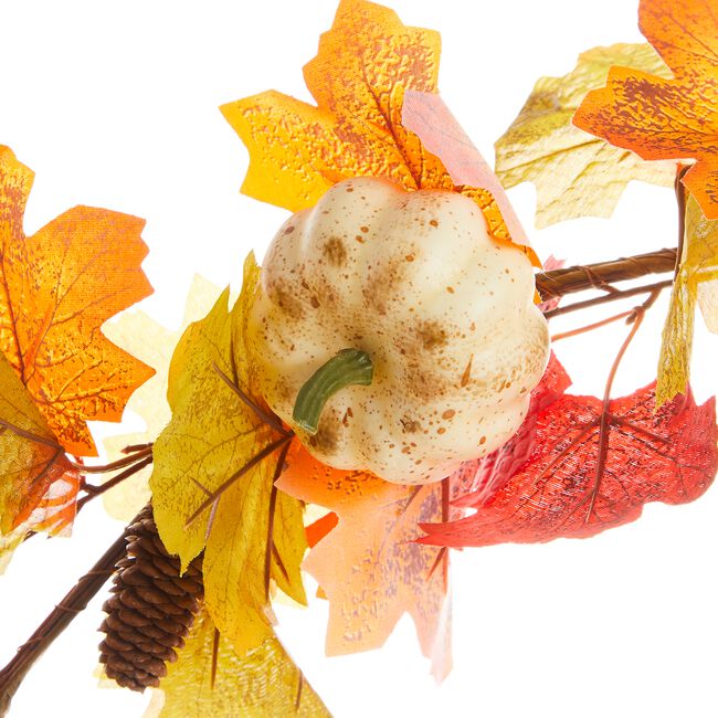 Autumn Leaf & Pumpkin Garland