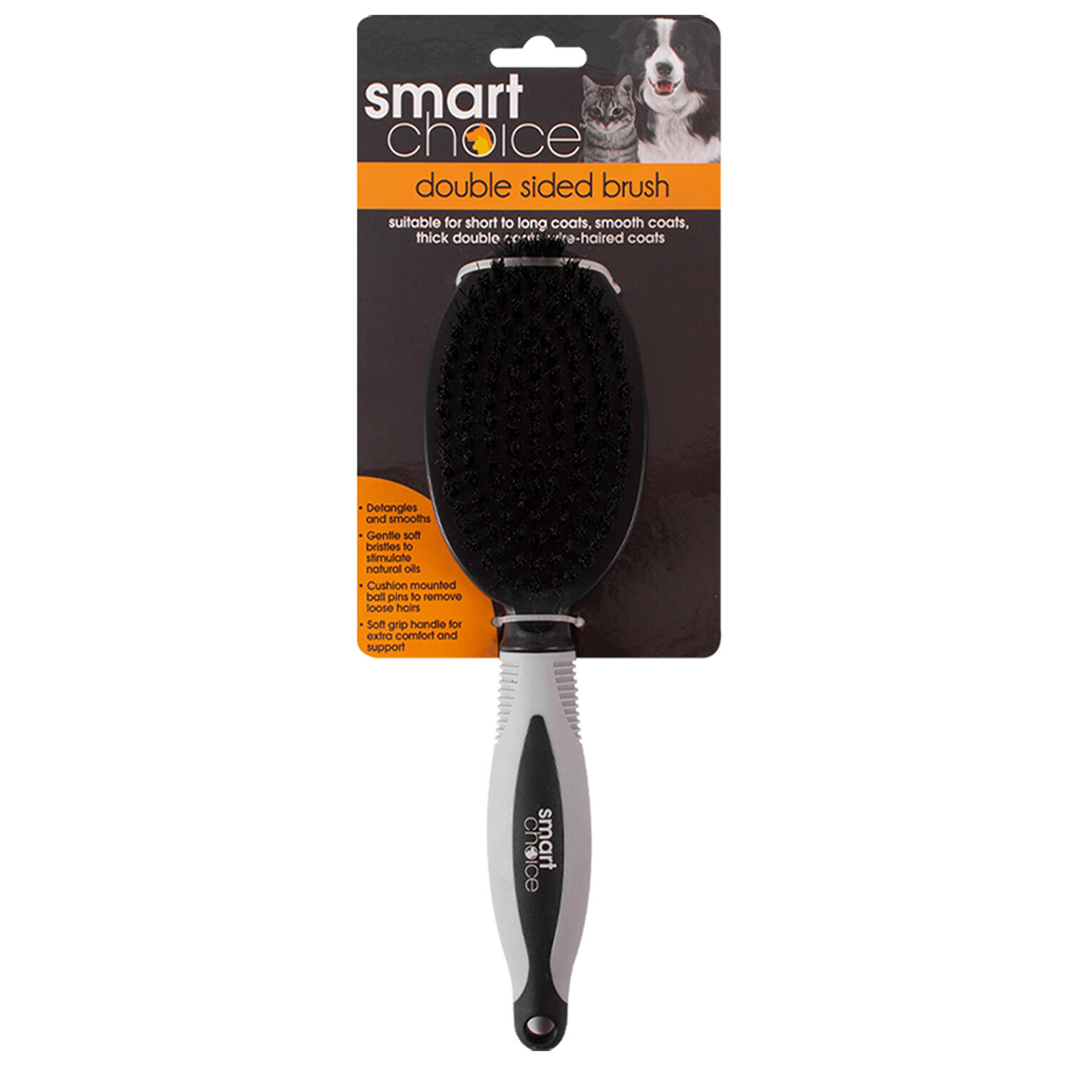 Pin and bristle dog hot sale brush