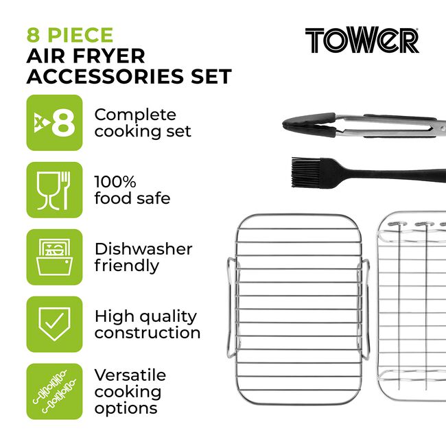 Tower Air Fryer Accessories Set - 8 Pieces