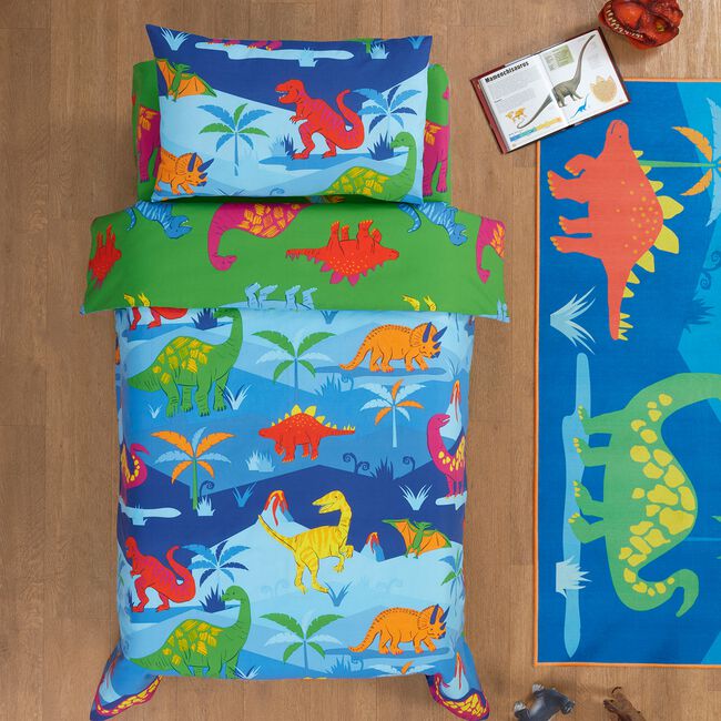 JUNIOR BED DUVET COVER Dino Crew