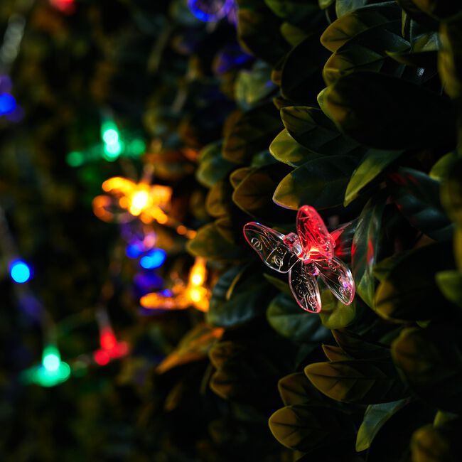 20 LED Solar Butterfly String Lights 