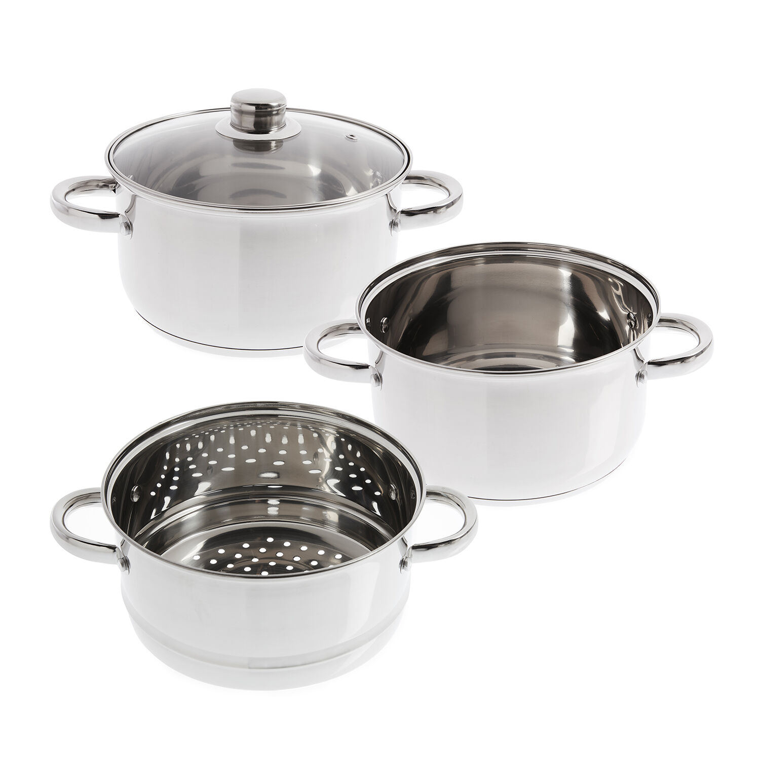 Buy Argos Home 3 Tier Steamer - Stainless Steel | Saucepan steamers | Argos