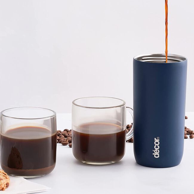 Decor Lipped Blue Coffee Travel Mug 350ml