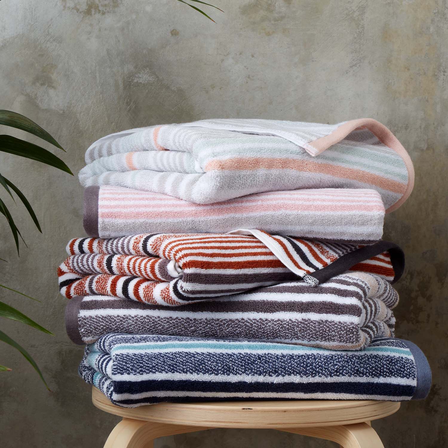 McMartin Stripe Towels 550GSM Home Store More