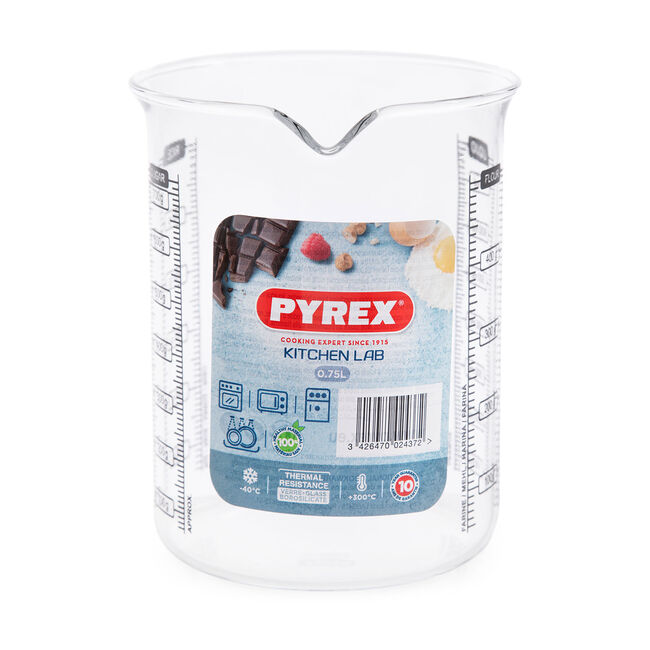 Pyrex - Kitchen Lab - Verre doseur Transparent 0.75 L