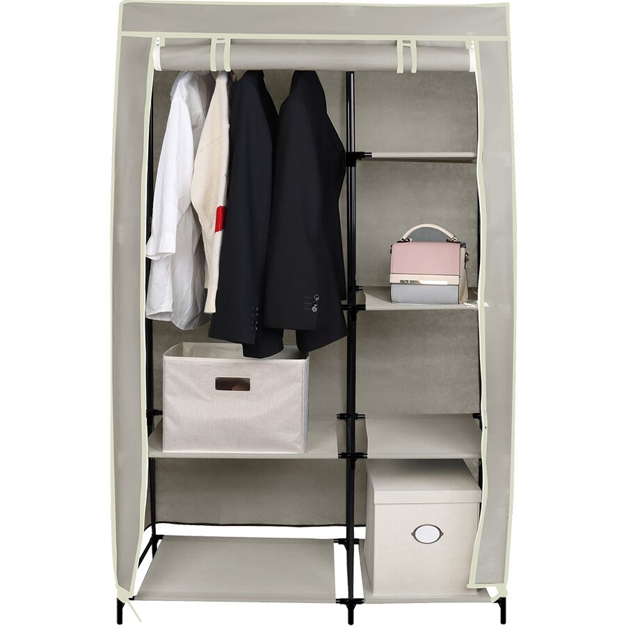 Grey deals wardrobe closet