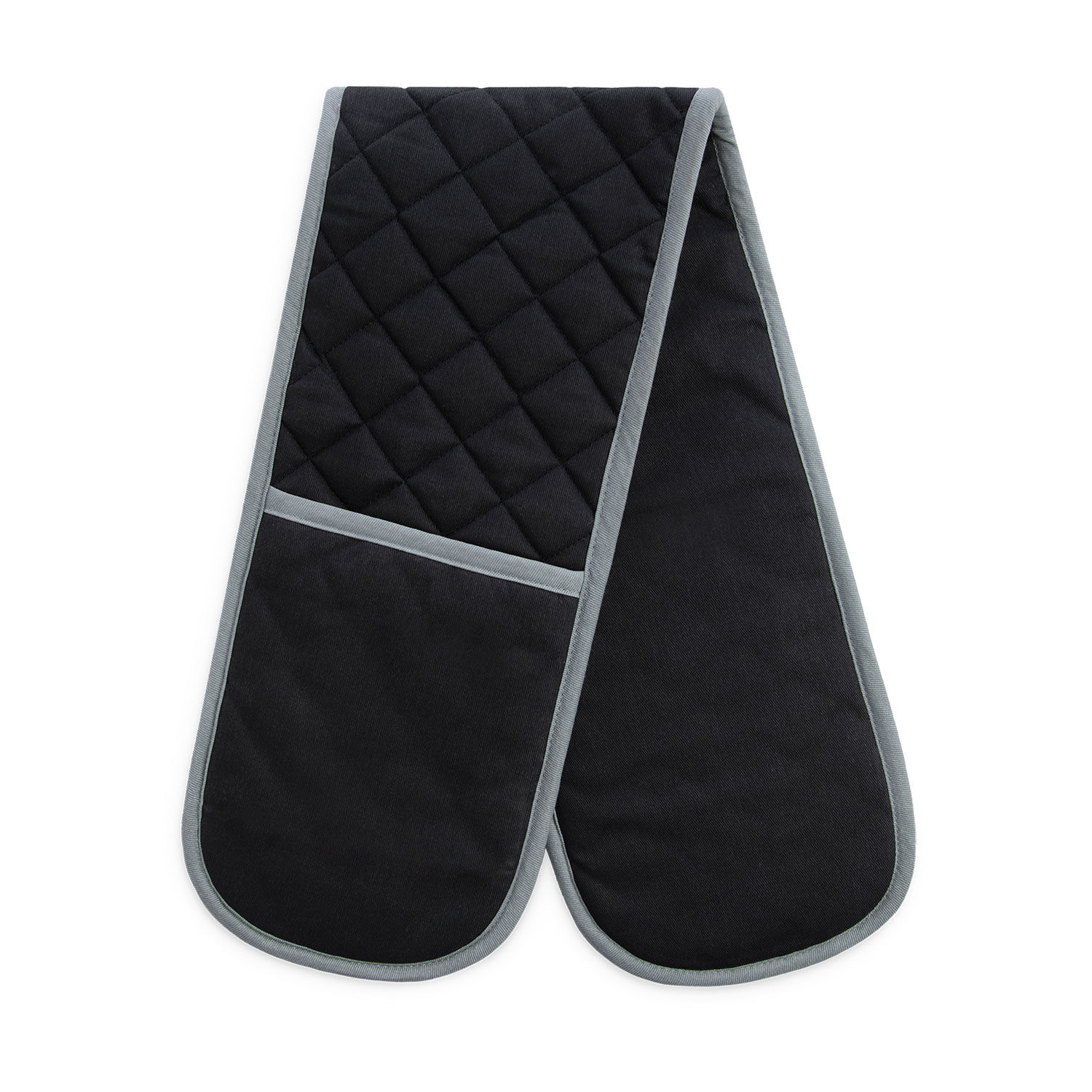 double oven gloves grey