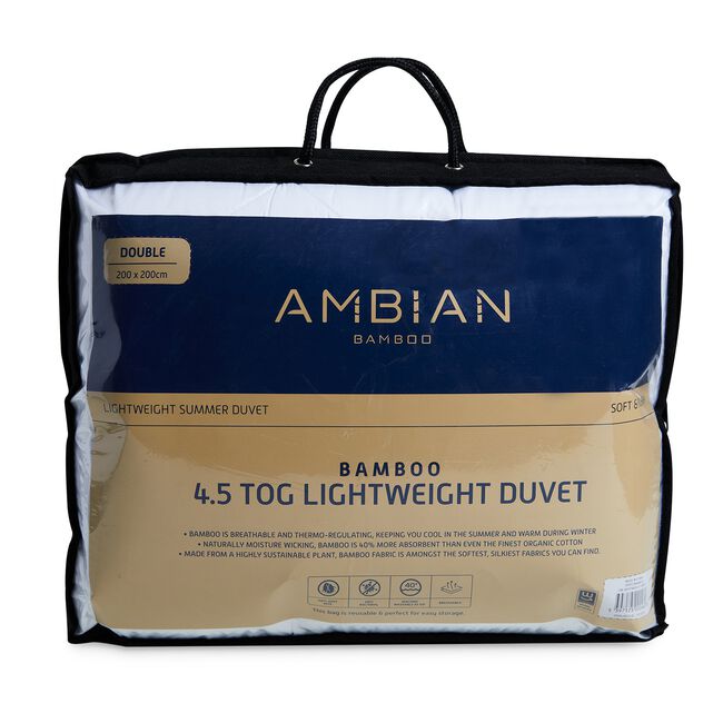 BAMBOO 4.5 TOG SINGLE Lightweight Duvet