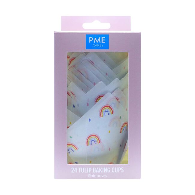 PME Rainbow 24 Tulip Muffin Cases