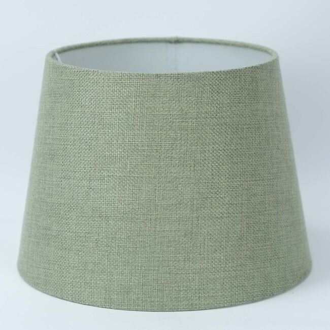 SAGE GREEN LINEN SHADE - 8"