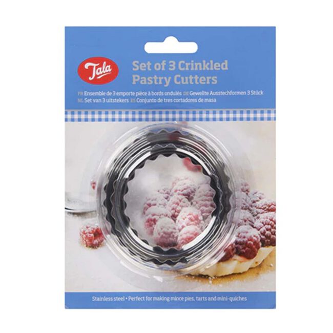 Tala Crinkled 3pk Pastry Cutters 
