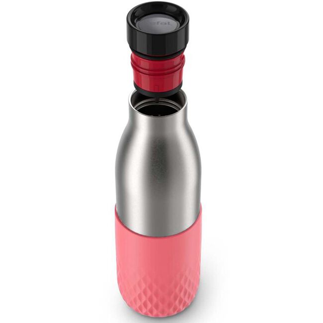 Tefal Bluedrop Sleeve 500ml Hydration Flask -Coral