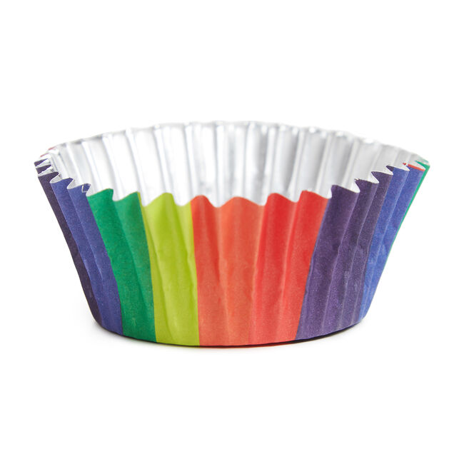 PME Foil Lined Rainbow Cupcake cases- 30 piece  