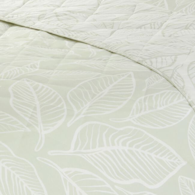 Nicole Day Elm Bedspread 200cm x 220cm - Sage