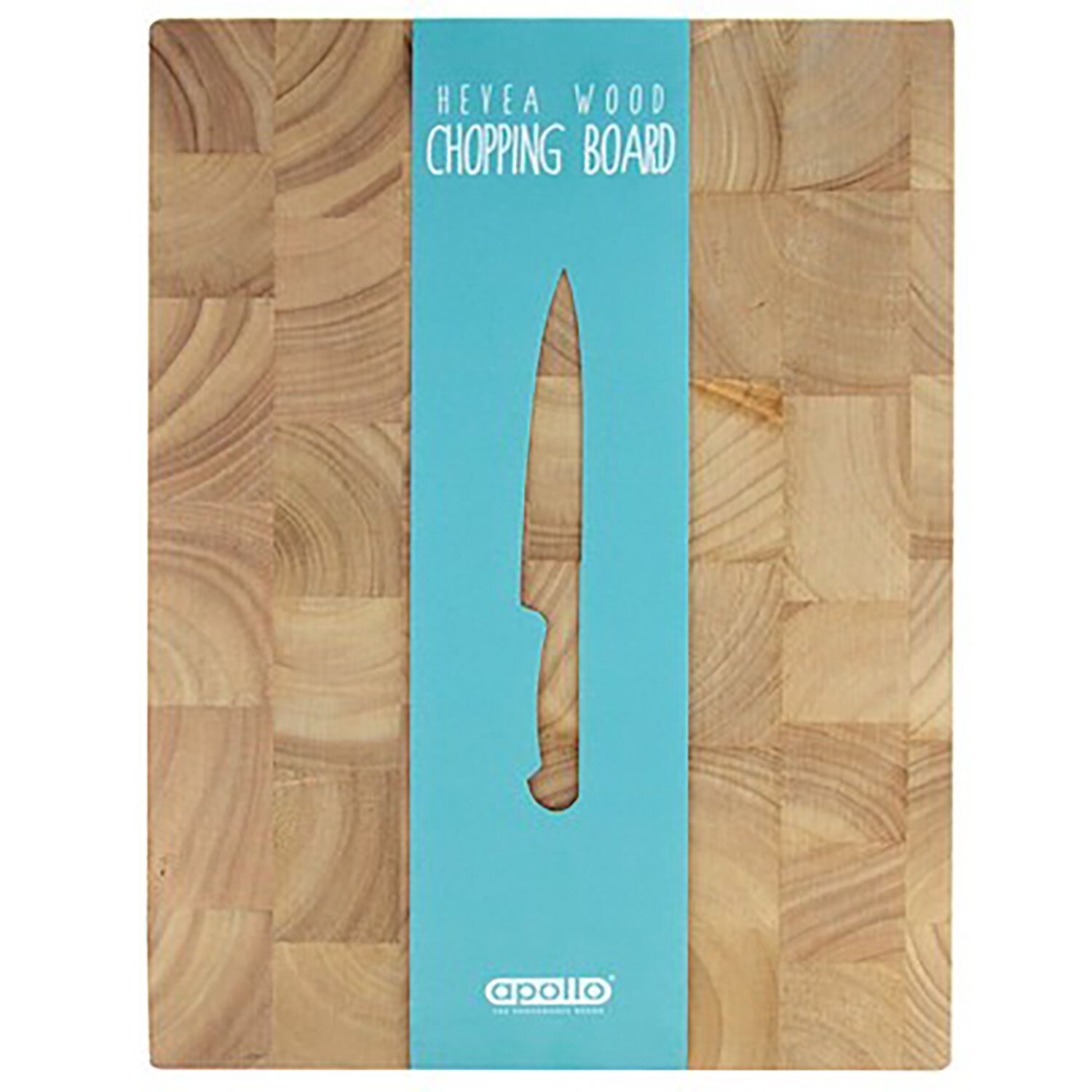 Apollo Rubberwood Endgrain Block Chopping Board Home Store More