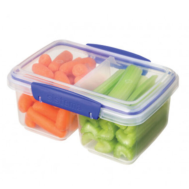 Sistema 1L Airtight Split Lunch Box 