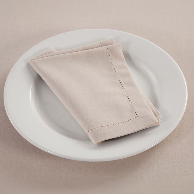 Dobby Stitch Grey  4PK Napkin