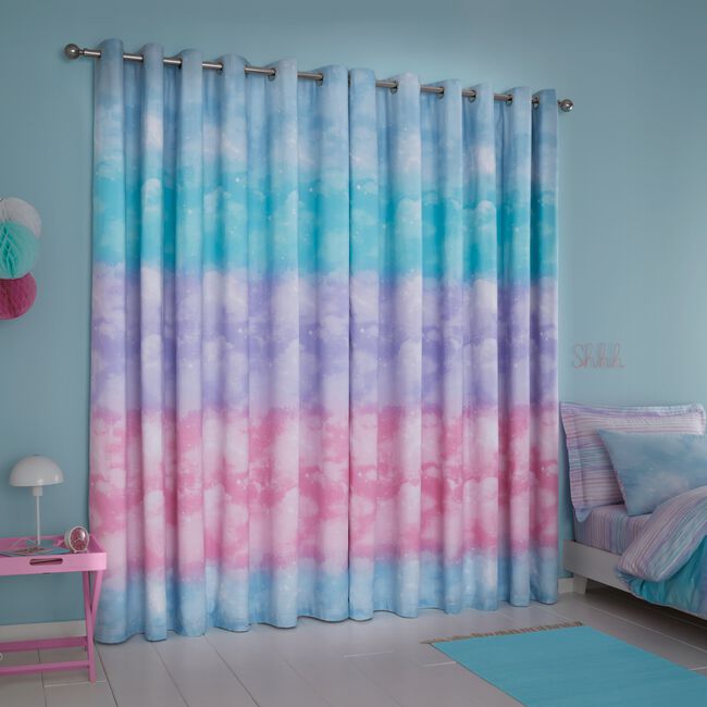 OMBRE CLOUDS 66X72 CURTAIN